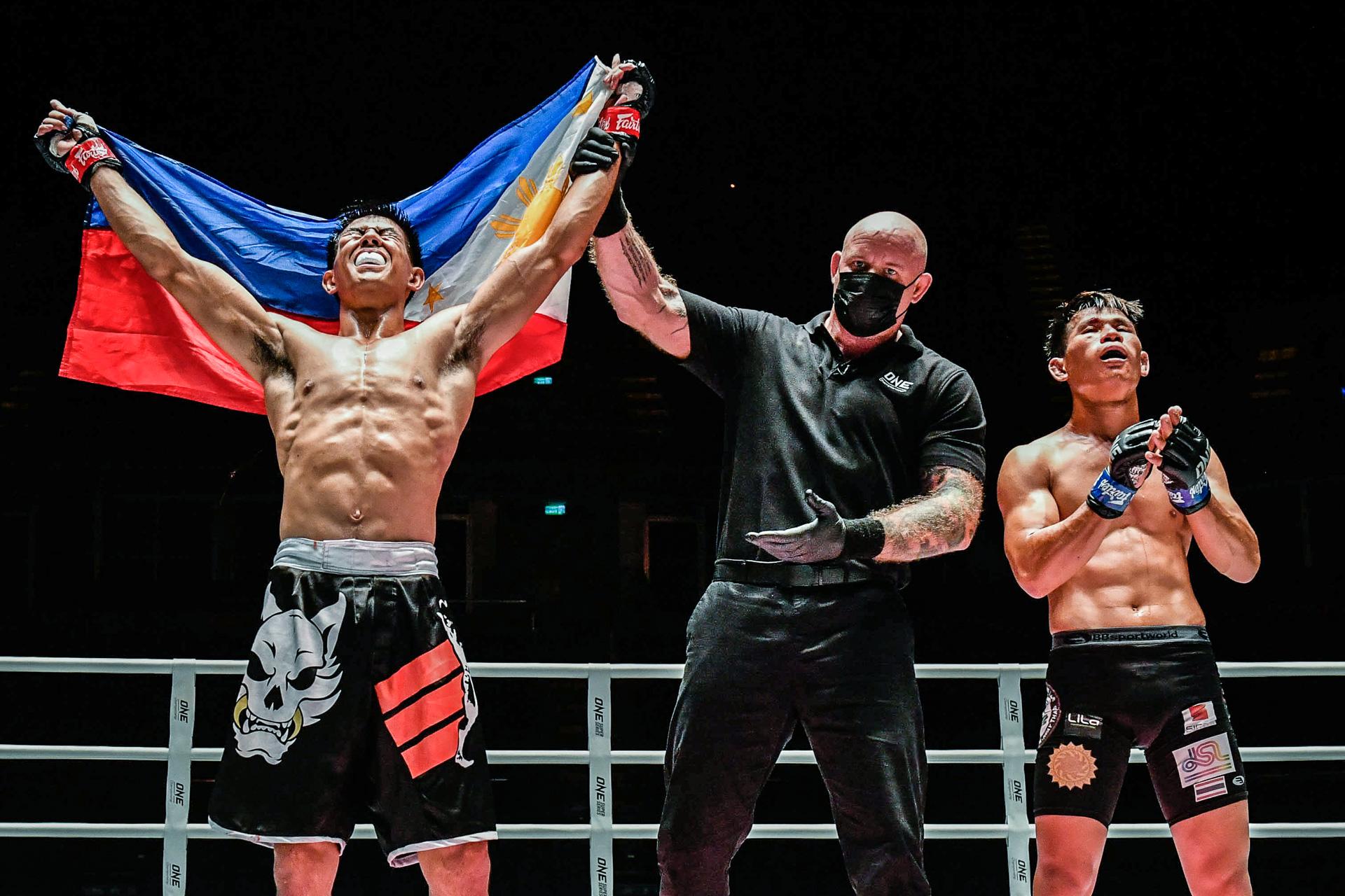 Filipino MMA fighter Drex Zamboanga wins ONE debut by putting Thai foe to sleep GMA News Online