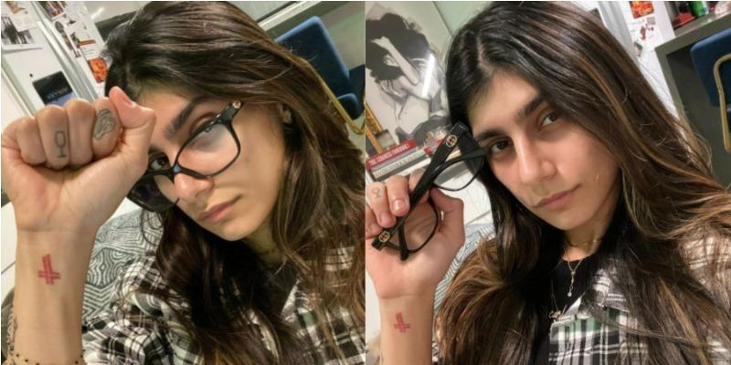 Porn Stars With Glasses - Ex-porn star Mia Khalifa auctions off infamous glasses to aid victims of  Lebanon blast | GMA News Online
