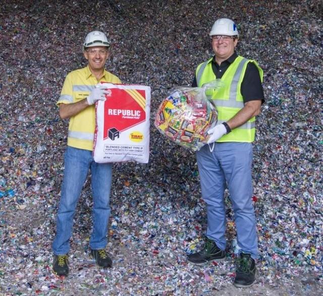 Republic Cement President and CEO Nabil Francis (left) and NestlÃ© Philippines Chairman and CEO Kais Marzouki at the Republic Cement plant in Norzagaray, Bulacan, a site where plastic waste is co-processed.