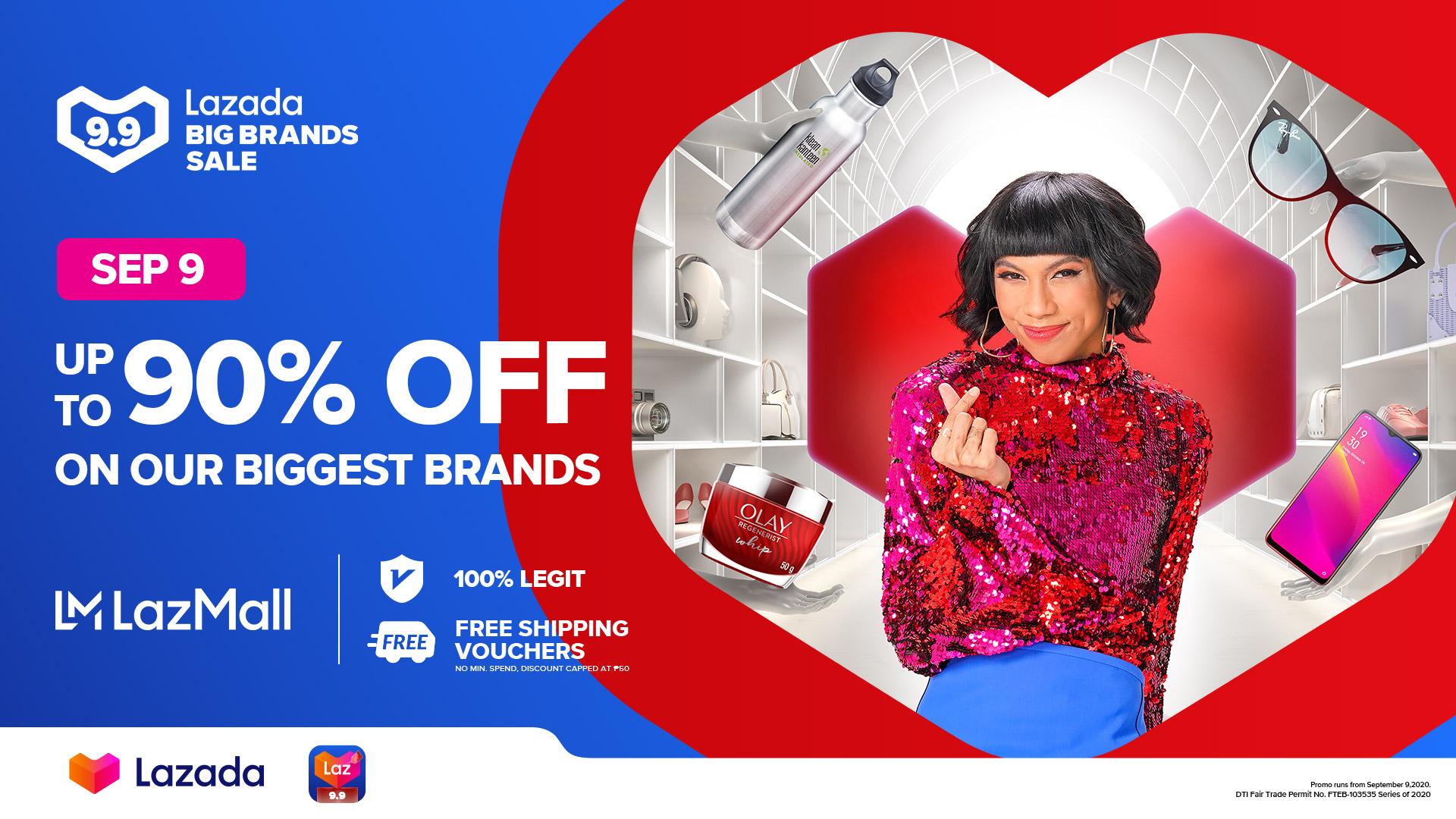 Haan Kaap schuif What are you waiting for? Get all the brands you love at Lazada's 9.9 Big  Brands Sale! | GMA News Online