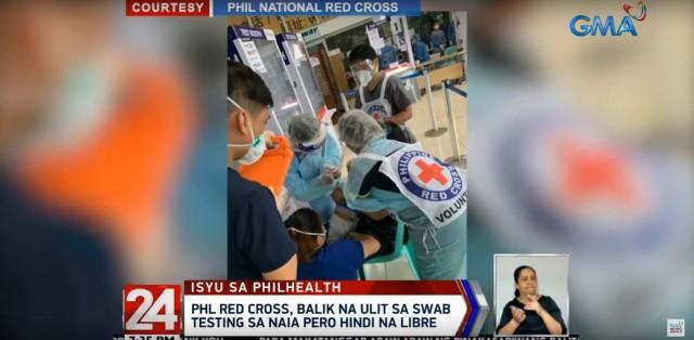 Philippine Red Cross Resumes Swab Testing At Naia