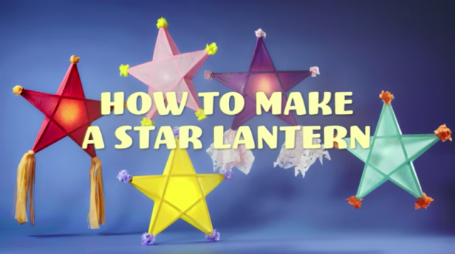 Disney makes a tutorial video on making a Christmas parol