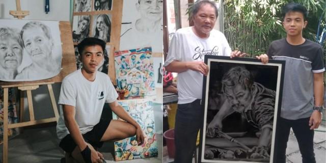 Young artist meets his hero Efren ‘Bata’ Reyes thanks to his charcoal