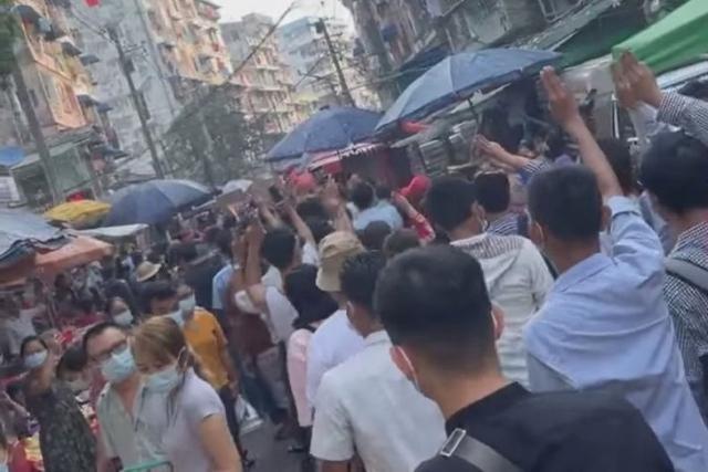 Armored vehicles deployed to major Myanmar cities after mass protests