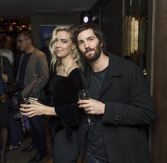 Vanessa Kirby with Jim Sturgess at the HFPA British Reception. Courtesy of Janet Susan R. Nepales/HFPA 