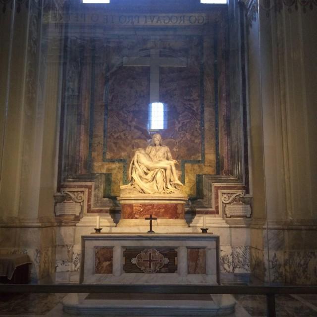 The Pieta by Michelangelo can be found in St. Peter's Basilica. Photo: Lou Albano