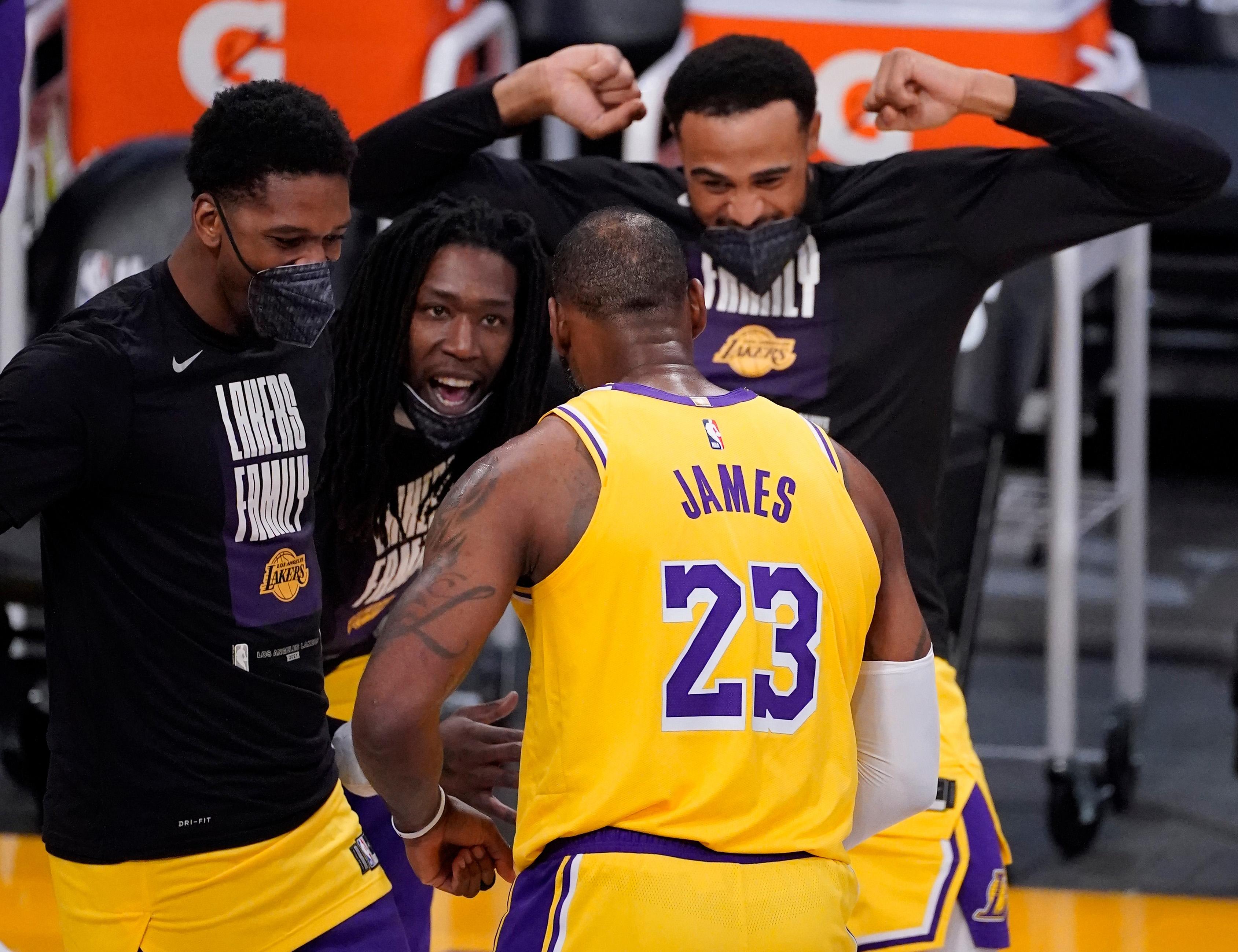 LeBron James works up a sweat as he prepares for first LA Lakers game after  Kobe Bryant death