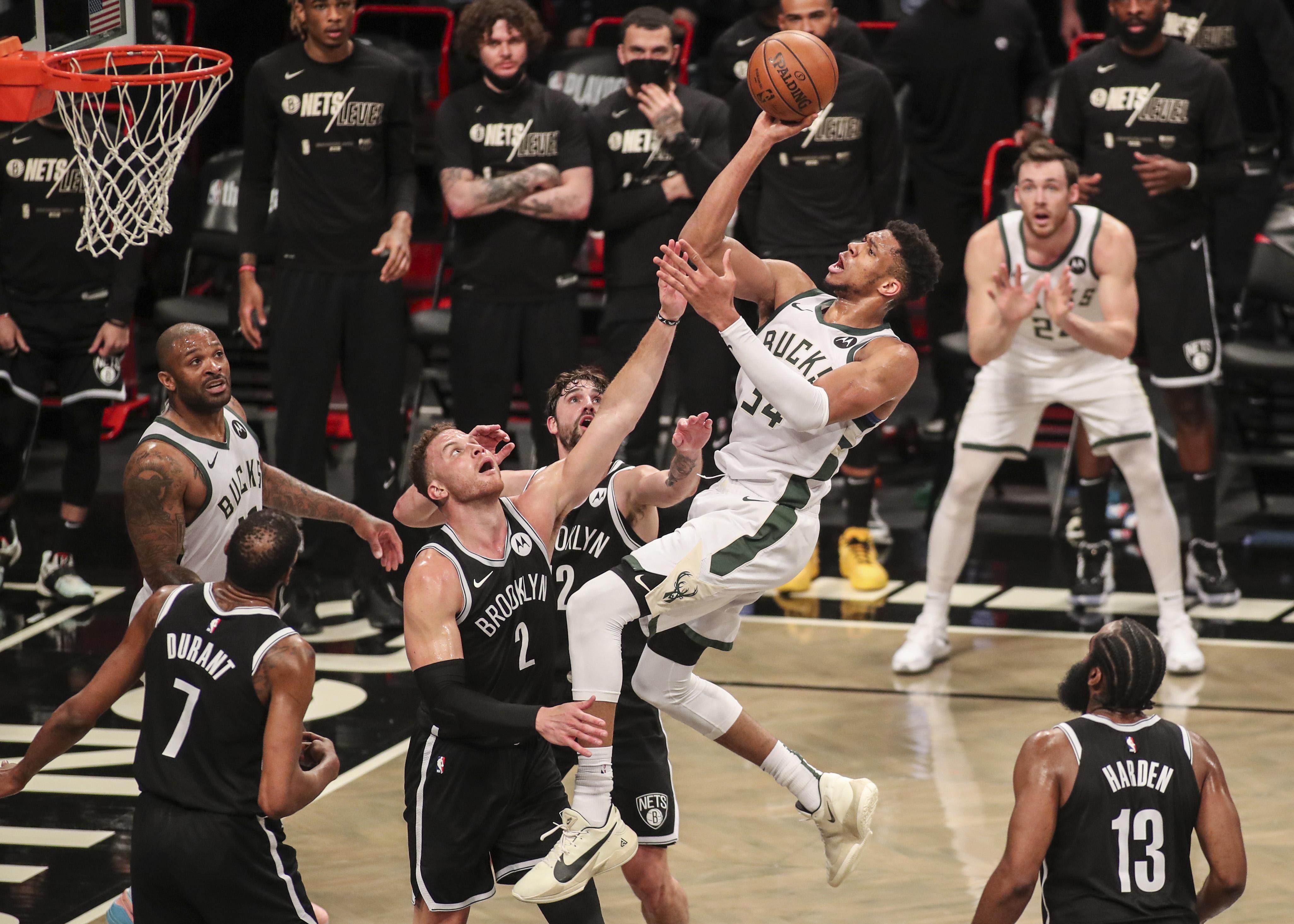 Giannis and Bucks Eliminate Durant and Nets in Game 7 of NBA