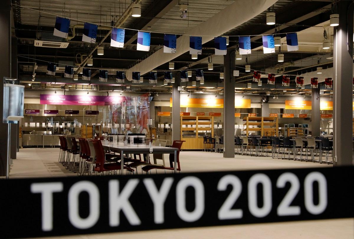The main dining hall at the Tokyo 2020 Olympic and Paralympic Village in Tokyo, Japan, June 20, 2021. REUTERS/Kim Kyung-Hoon