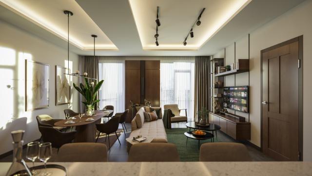 Two-Bedroom Unit: Carefully planned features will allow abundant light inside the homes while preventing indoor heat gain (Artist&acirc;s Perspective)