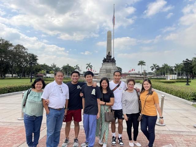 The author finally back home with her family. Photo: Hon Sofia Balod