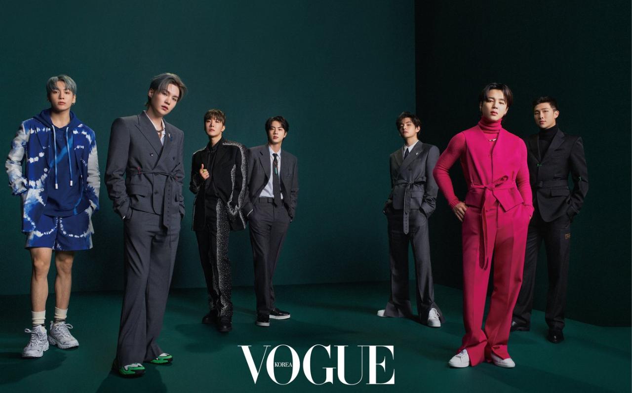 BTS in #LVMenSS22 for Vogue Korea and GQ Korea