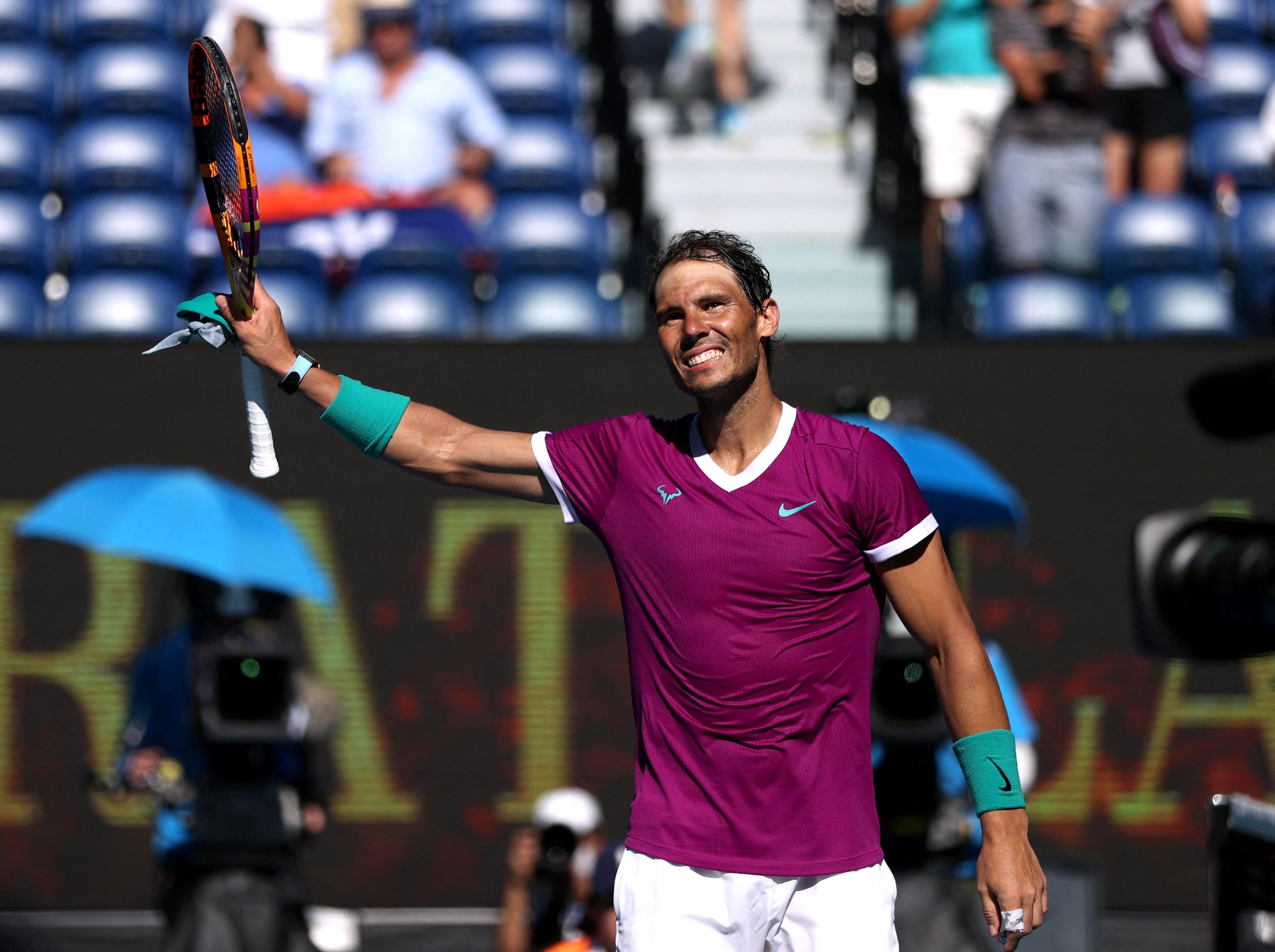 Rafa Nadal beats Mannarino in battle of left-handers to reach Australian Opens last eight GMA News Online
