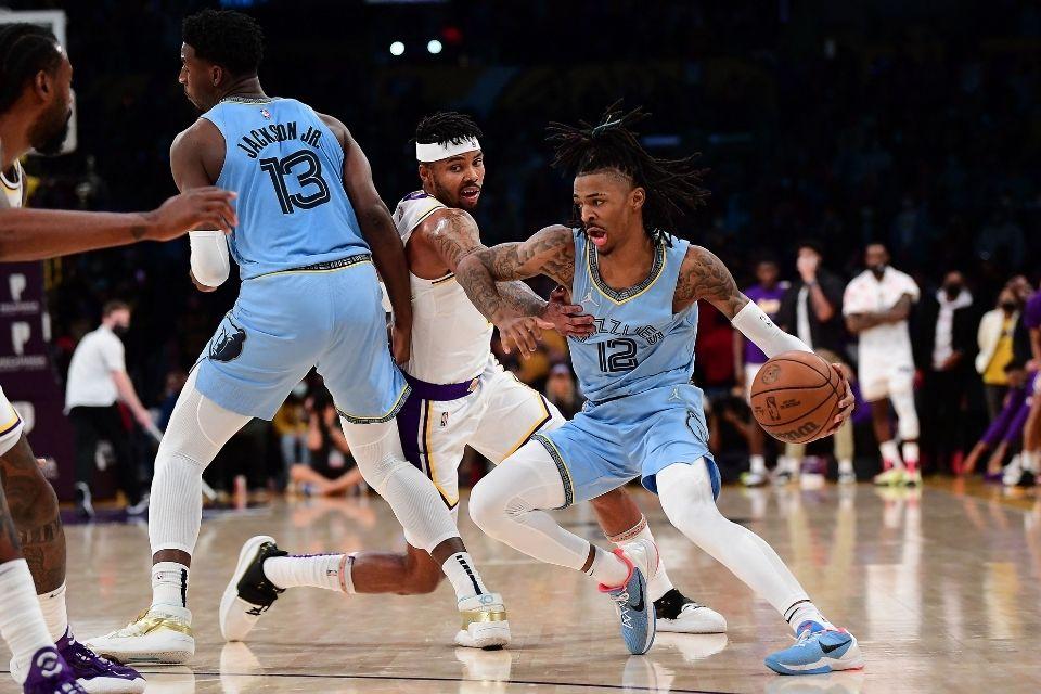 lakers grizzlies 2022