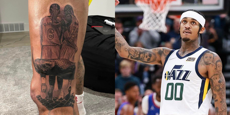 Jordan Clarkson pays tribute to late Kobe Bryant with new tattoo