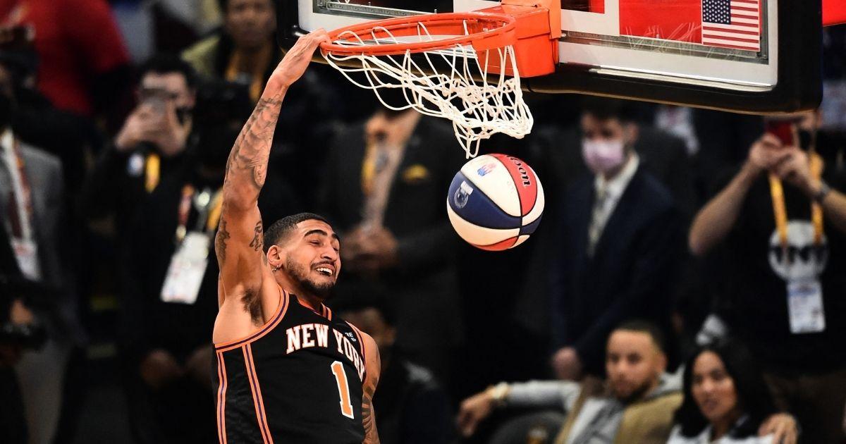 Juan Toscano-Anderson Takes Flight In 2022 AT&T Slam Dunk Contest