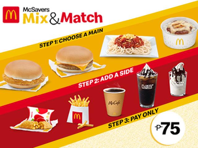 nevø Fugtig Figur Enjoy a new, personalized snacking experience with McDonald's Mix & Match |  GMA News Online