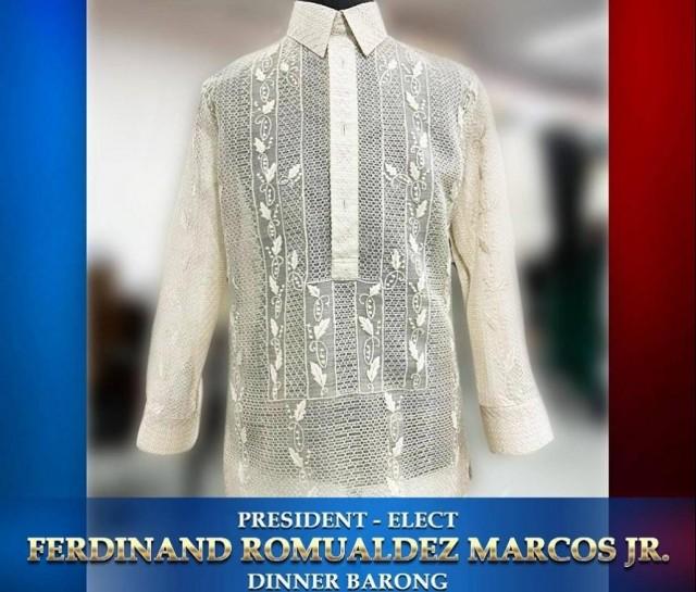 Marcos Shows Rayadillo-inspired Barong Ahead Of Inauguration │ GMA News ...