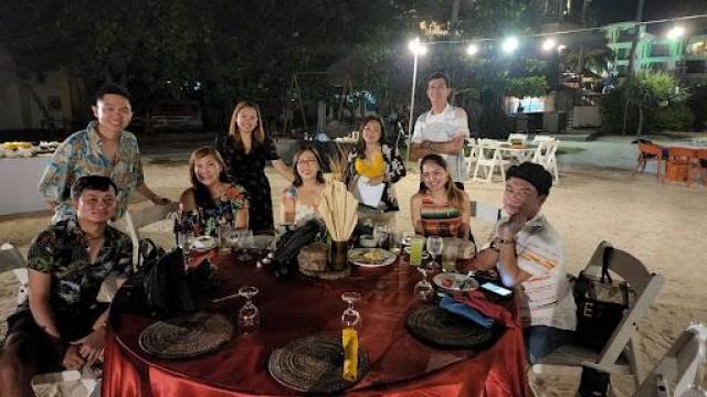 Dinner by the beach at Bellevue Hotel, Panglao, Bohol. Photo: DOT Region 7