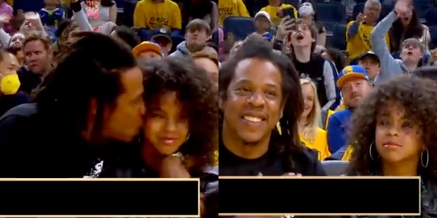 NBA on X: Jay Z brought his daughter Blue Ivy for @Lakers