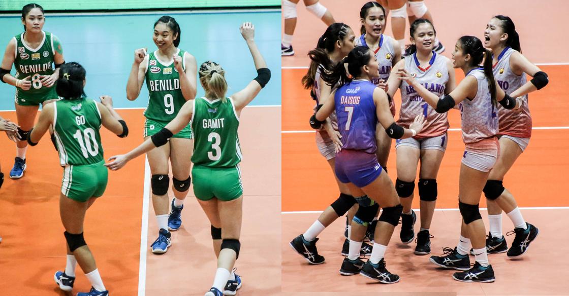 Saint Benilde Arellano Begin Ncaa Season 97 Volleyball Title Showdown Ncaa Philippines 