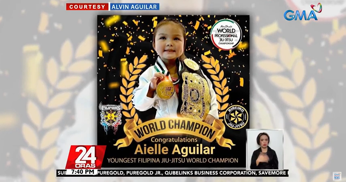 5-year-old girl becomes youngest Pinoy to win jiu-jitsu world