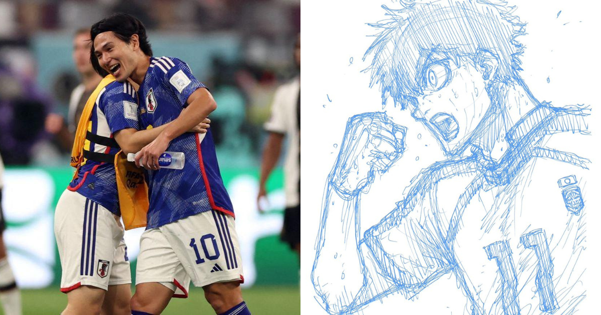 Blue Lock' Manga Artist Celebrates Japan's Win At FIFA World Cup With New  Drawing