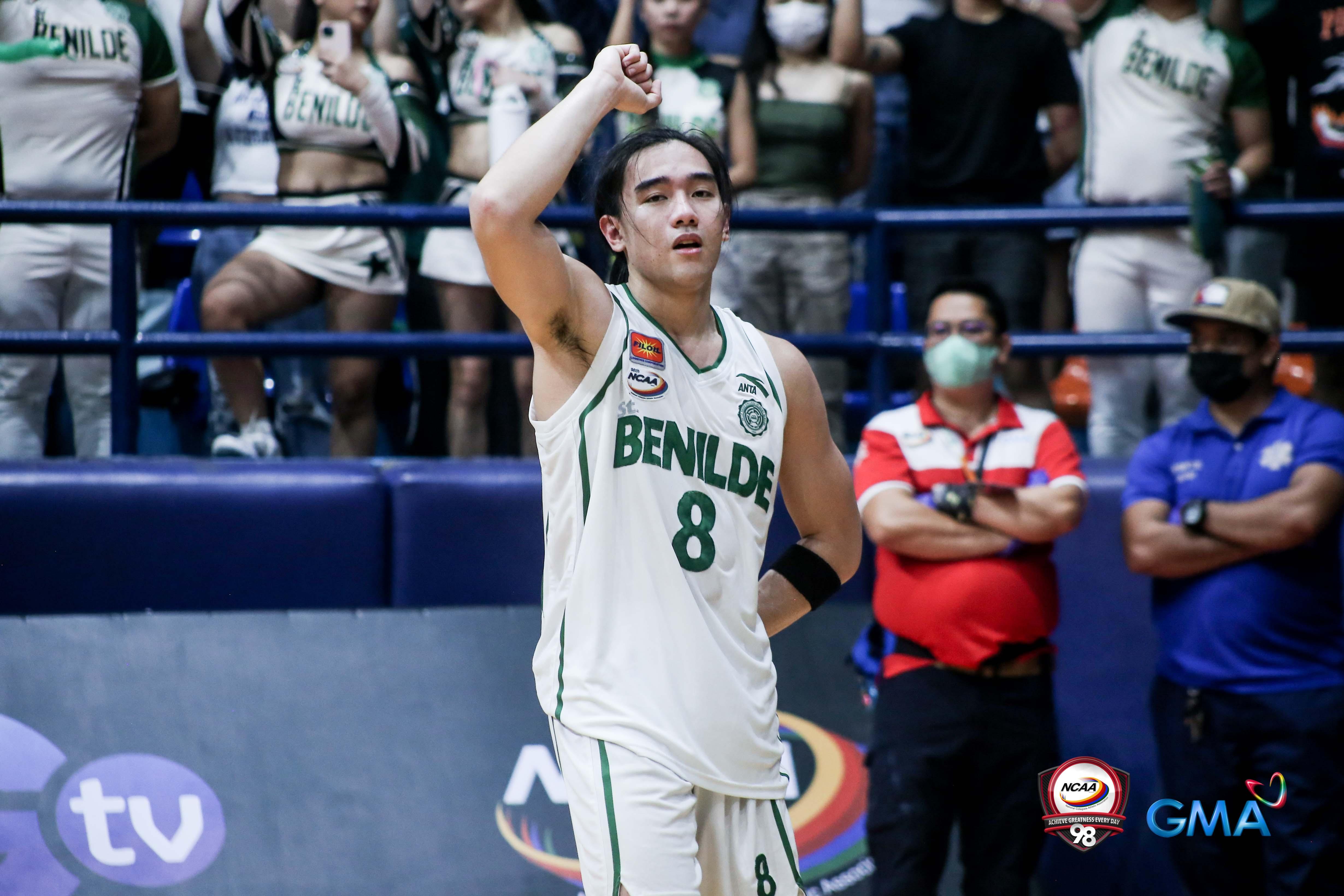 Injured Migs Oczon likely out for Game 2, says Benilde coach Charles Tiu