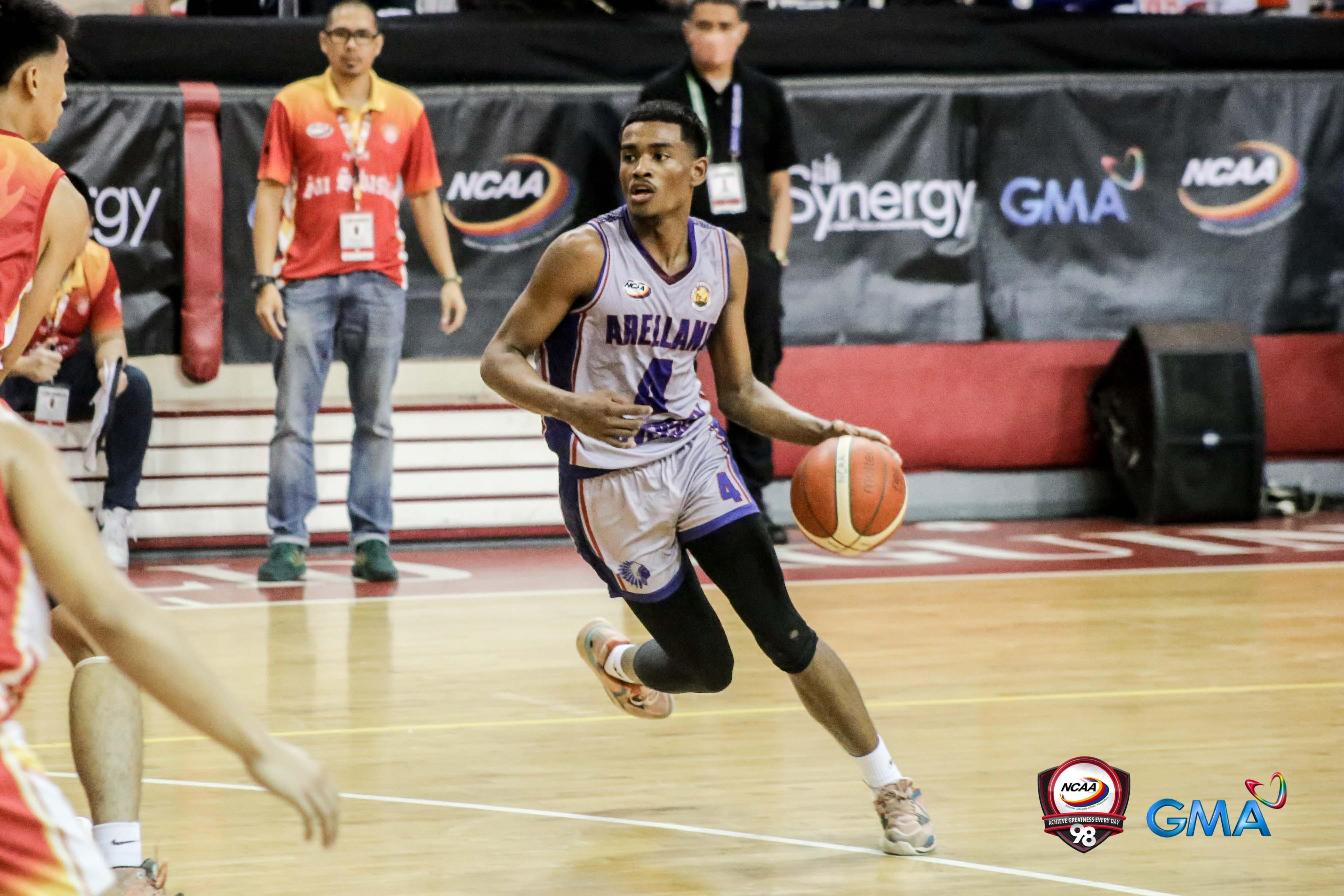 SJ Moore flexes with huge double-double as Arellano stuns Letran