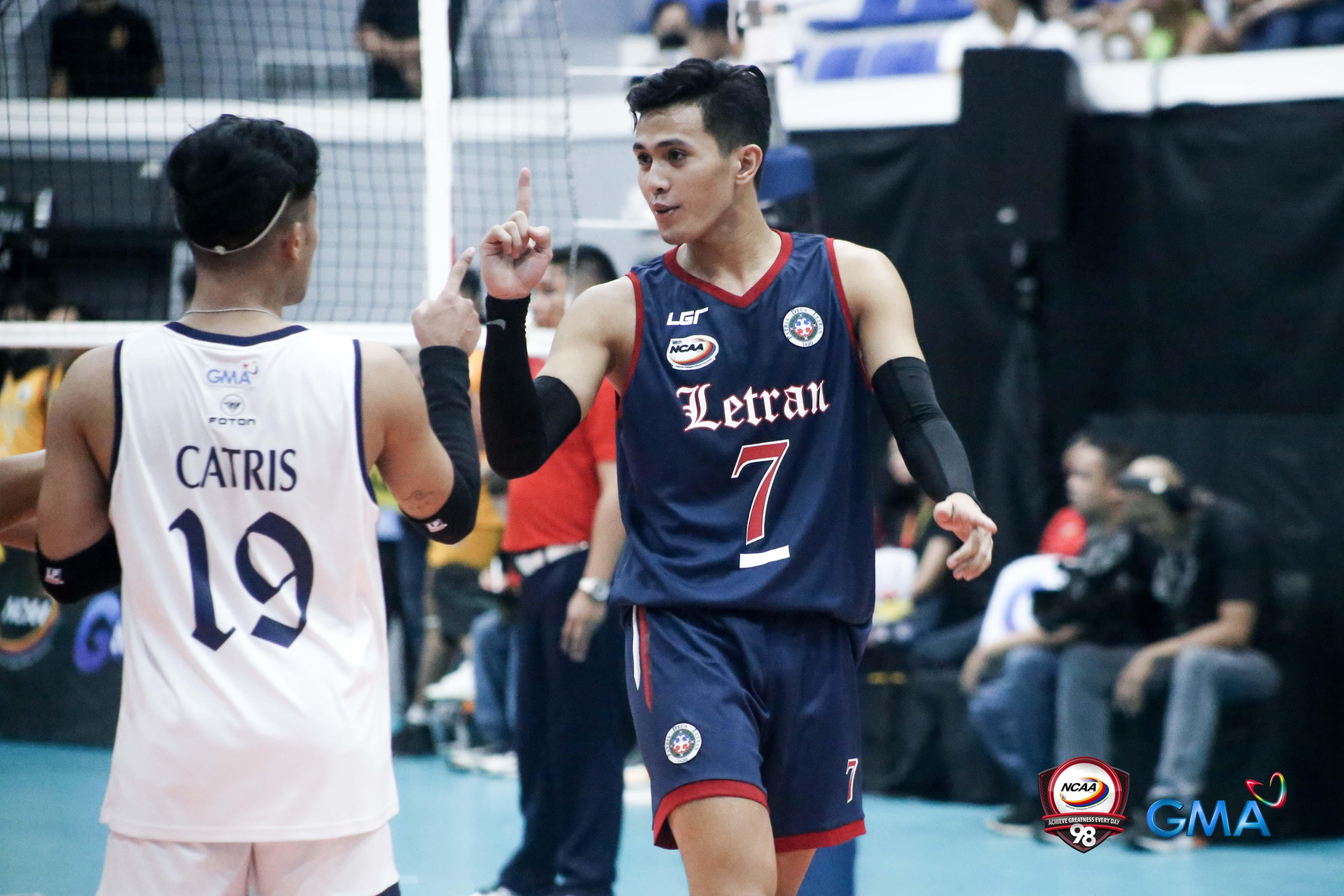 Letran San Sebastian Pick Up Wins In NCAA Men S Volleyball Tilt NCAA