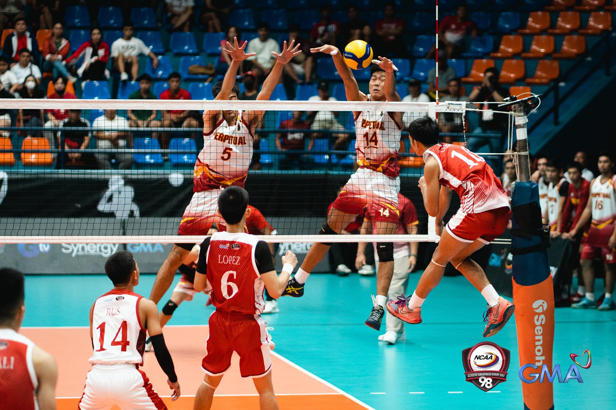 Perpetual bests San Beda in Game 3, completes NCAA men's volleyball