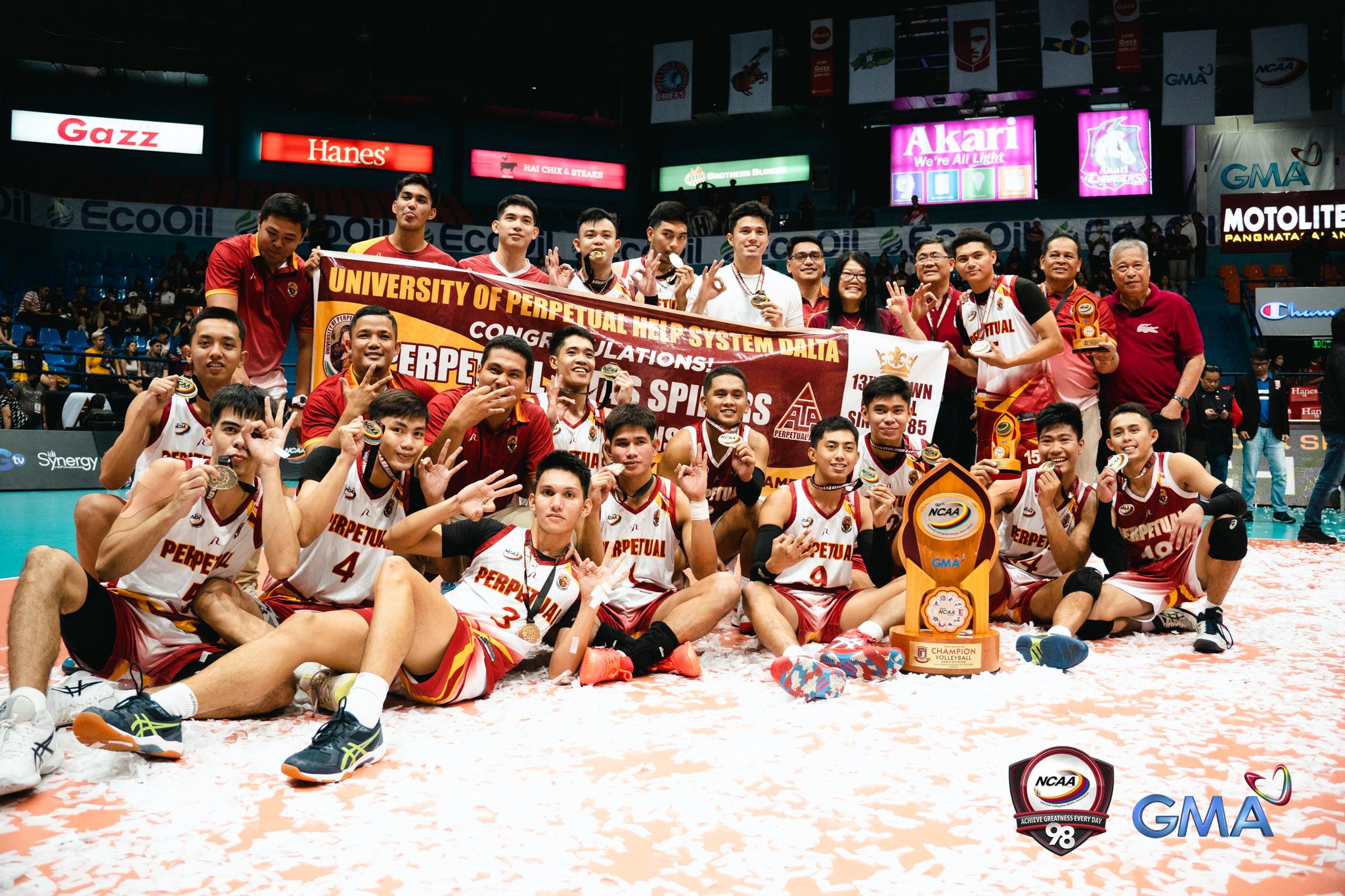 After clinching NCAA threepeat, Perpetual men