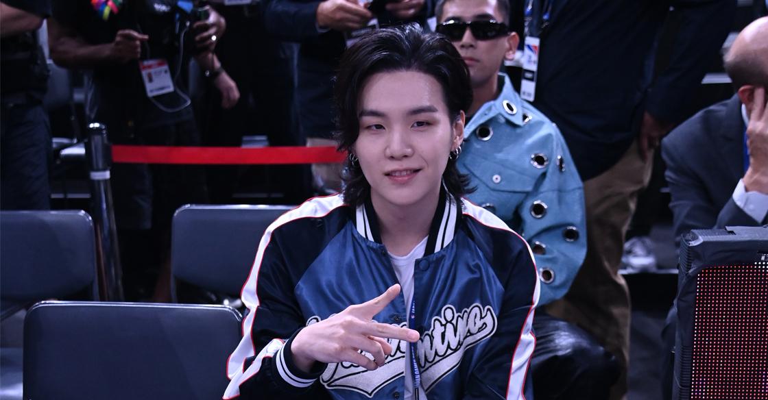 NBA Philippines on X: Suga of @bts_bighit shows some love for the La Lakers!   / X