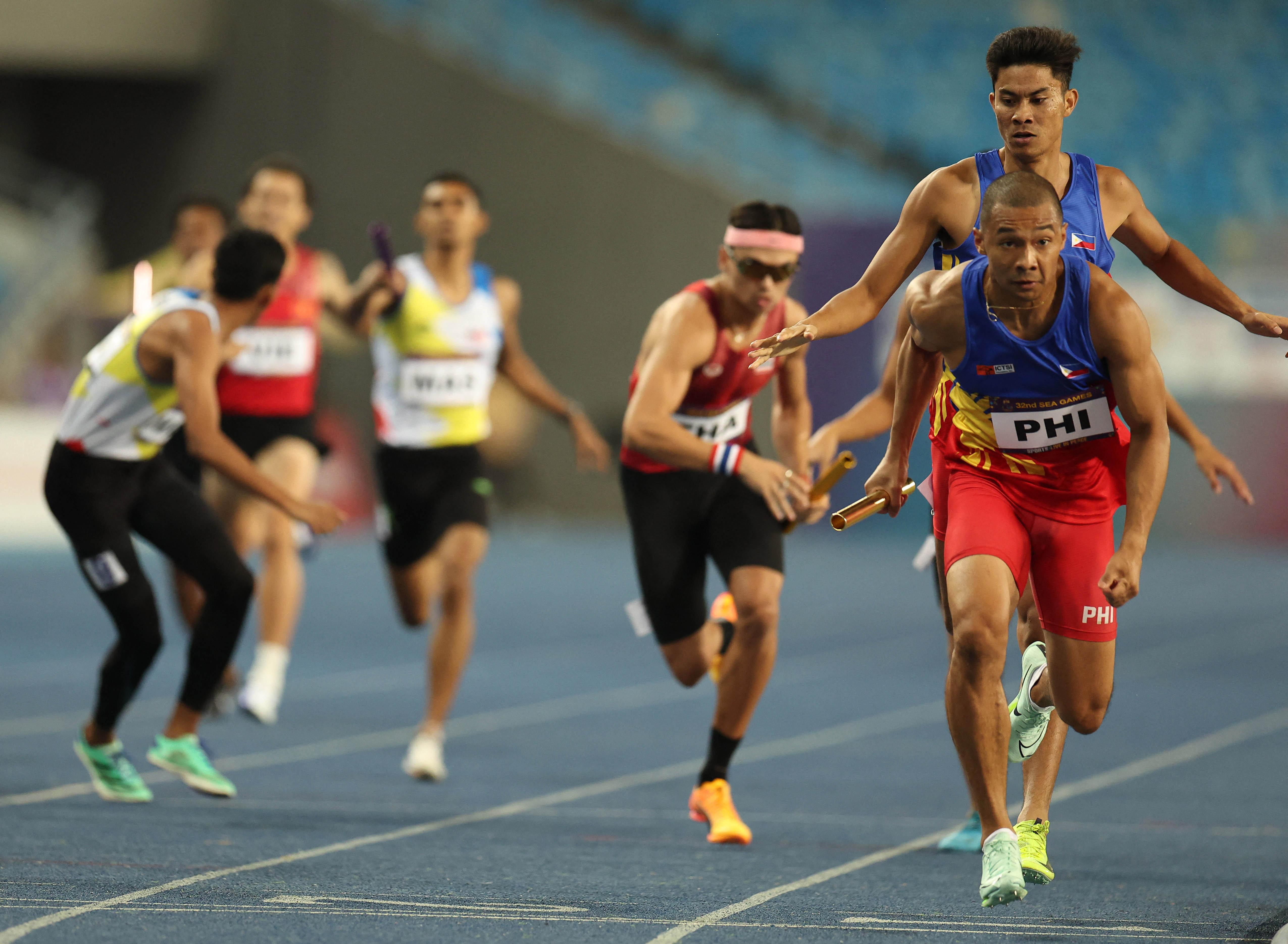 PHL team rules mens 4x400m relay to clinch SEA Games gold in athletics GMA News Online