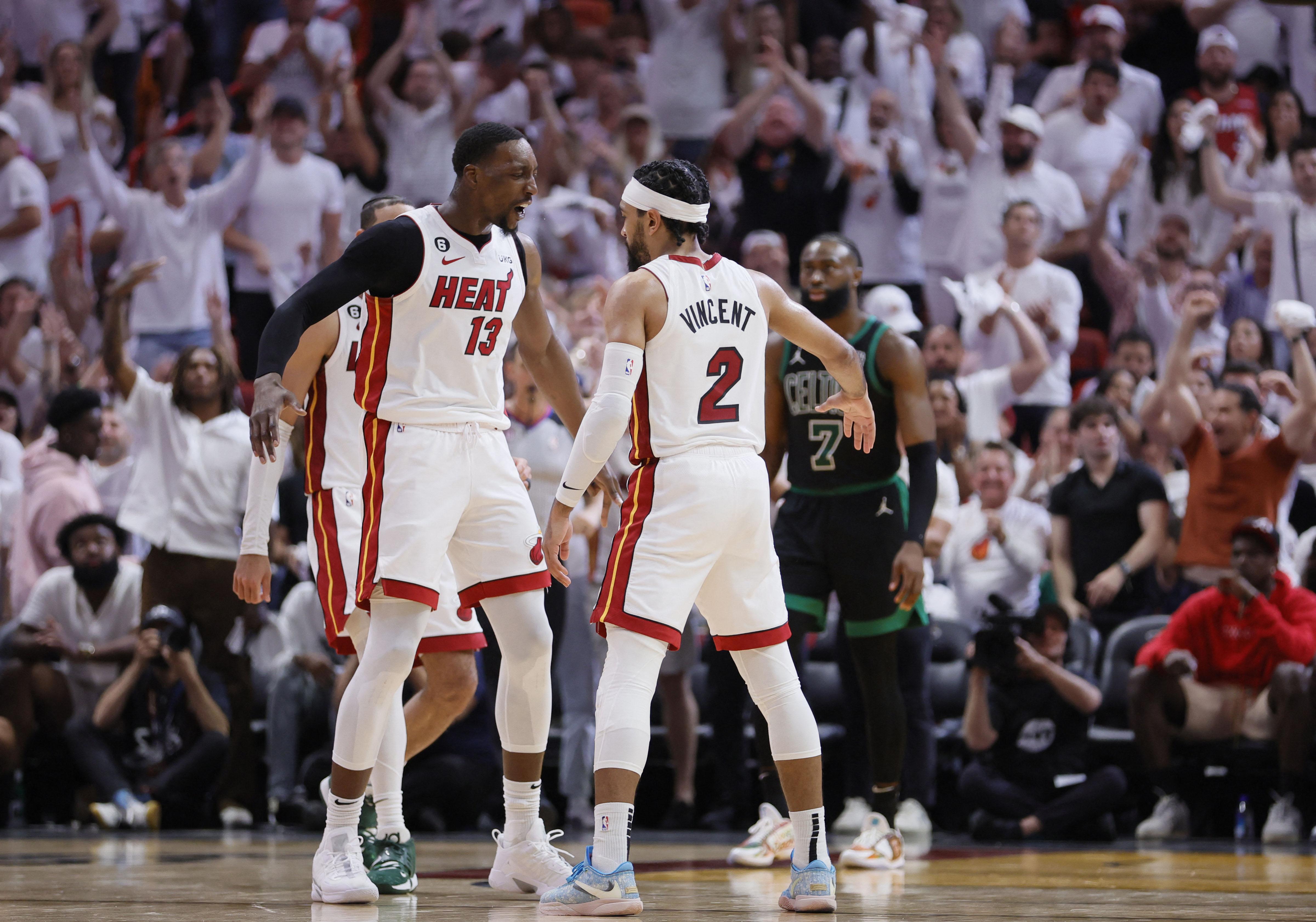 Gabe Vincent, Heat thrash Celtics for 3-0 series lead