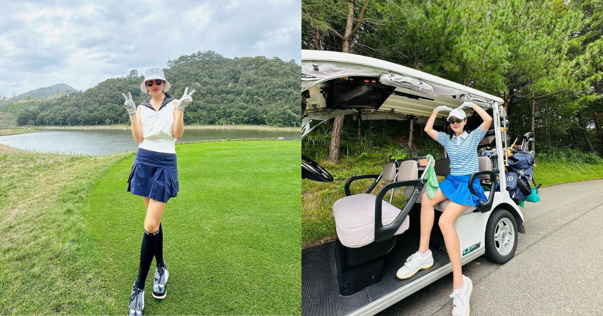 Son Ye Jin posts new golfing photos, ribs Hyun Bin about photography skills