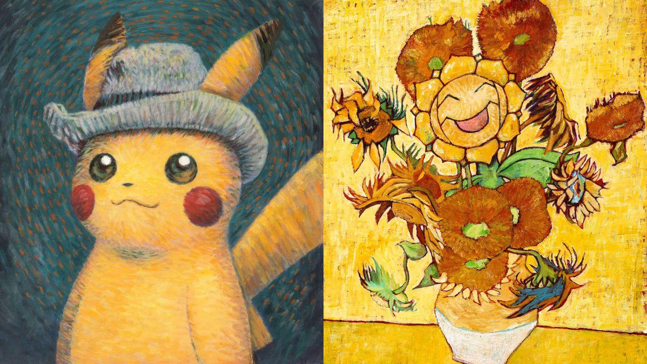 Pokemon, Vincent van Gogh  Eevee inspired by Self- Portrait with