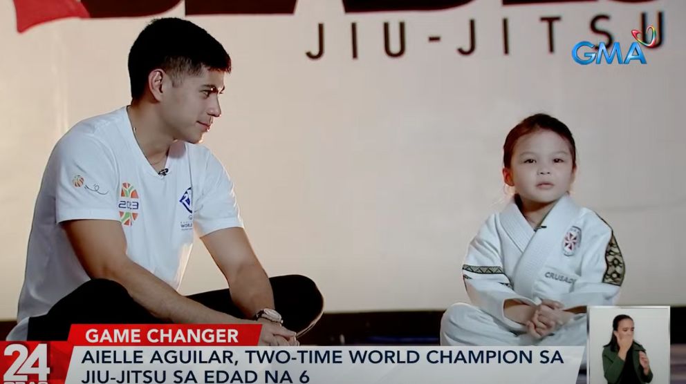 6-year-old Aielle Aguilar repeats as jiu-jitsu world champion