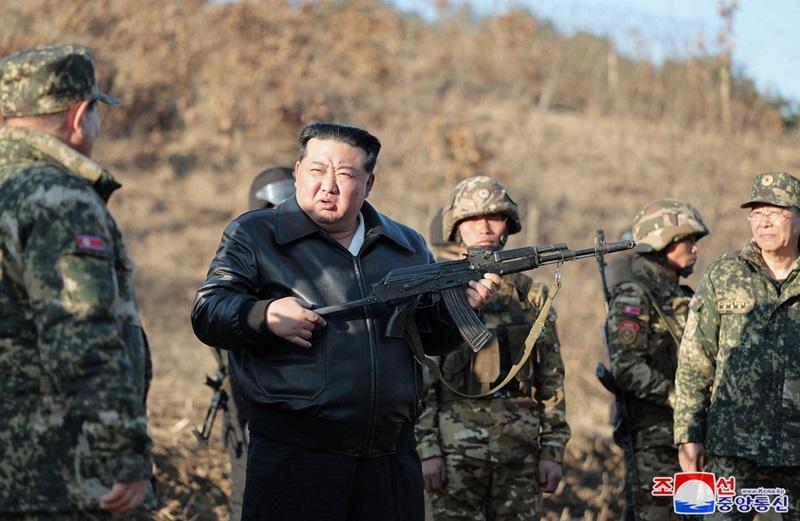 North Korea’s Kim Jong Un oversees air warfare drills, urges preparation for combat, KCNA says thumbnail
