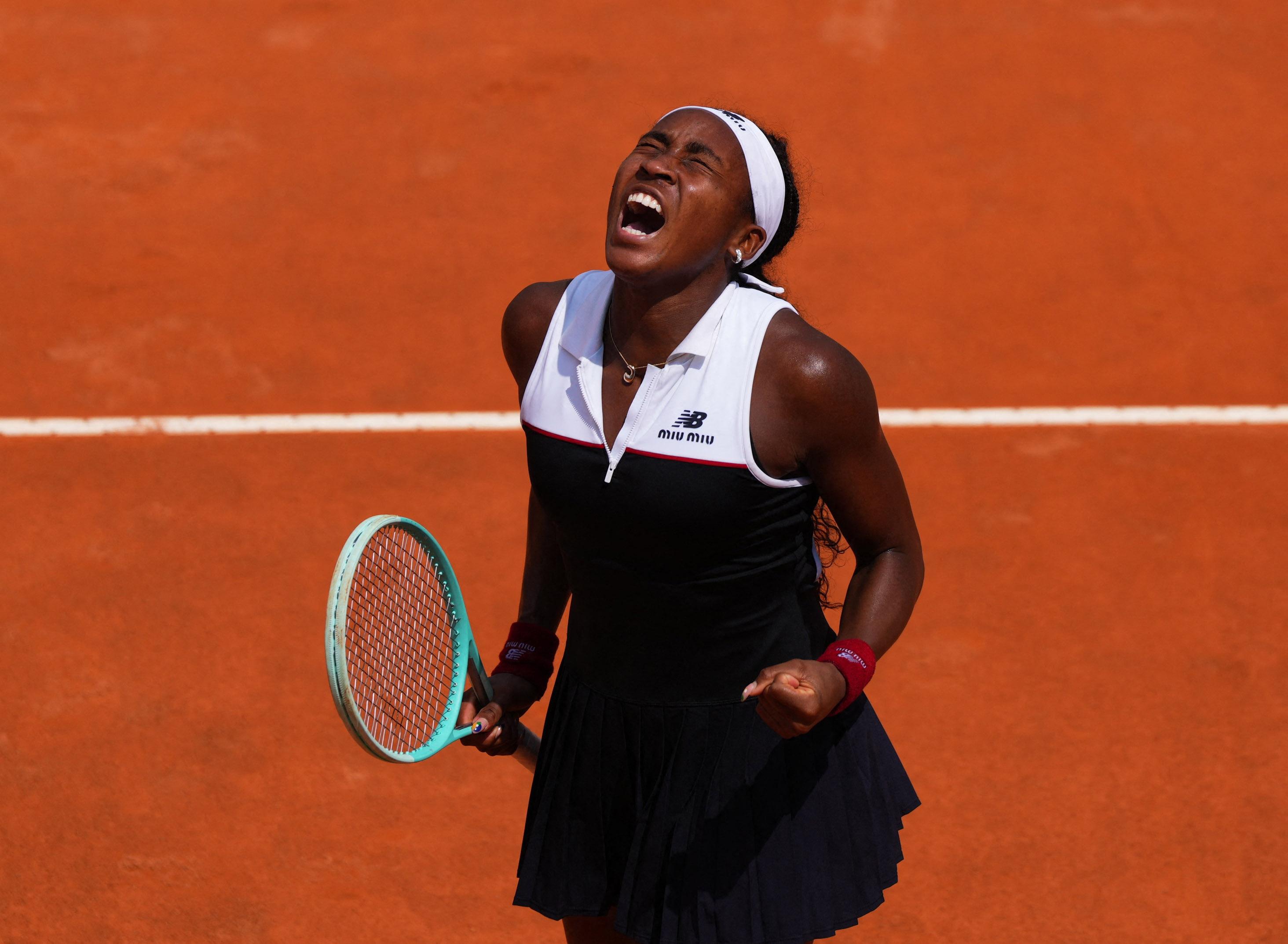 Coco Gauff reaches Rome semis; Aryna Sabalenka out