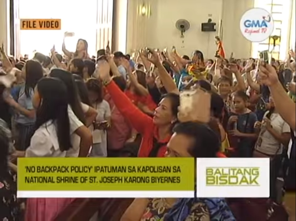 Balitang Bisdak 'No Backpack Policy' sa Simbahan sa Mandaue City