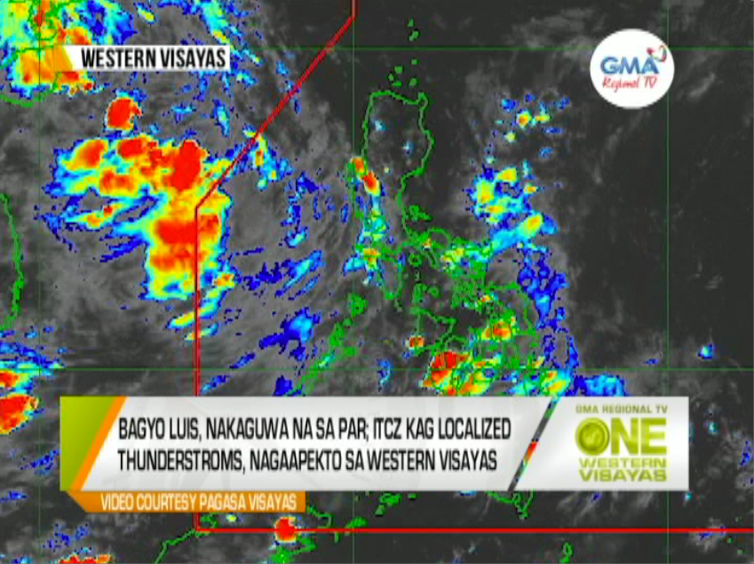 One Western Visayas Bagyo Luis Nakagwa Na Itcz Kag Localized Thunderstorms Nagaapekto One