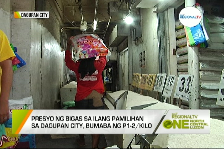 One North Central Luzon: Presyo ng Bigas, Bumaba