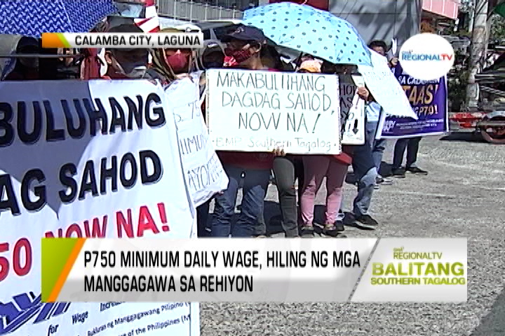 Balitang Southern Tagalog Wage Increase Balitang Southern Tagalog 