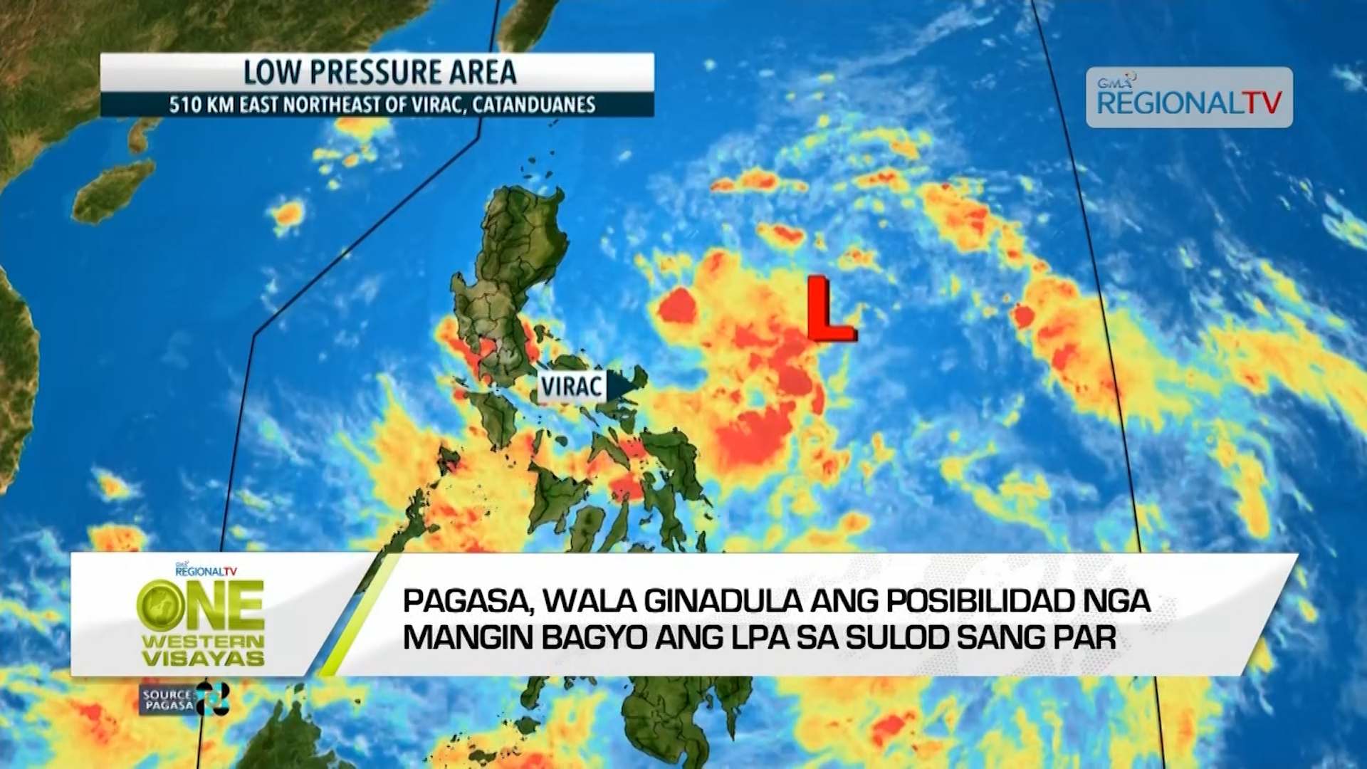 One Western Visayas Pagasa Wala Ginadula Ang Posibilidad Nga Mangin Bagyo Ang Lpa Sa Par