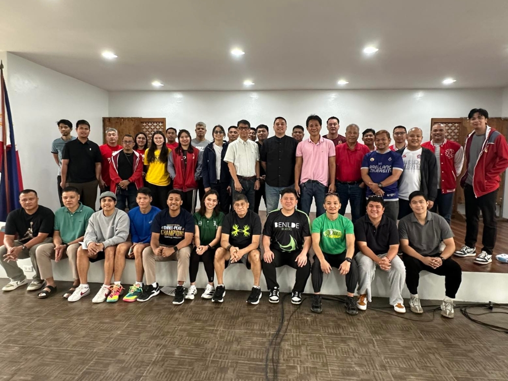 NCAA Season 101 Volleyball coaches, members of the Management Committee and Comm. Mike Tavera