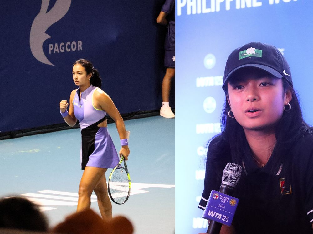 Alex Eala during her Round of 16 win in the inauguaral PH Women's Open | Zane Esparaga