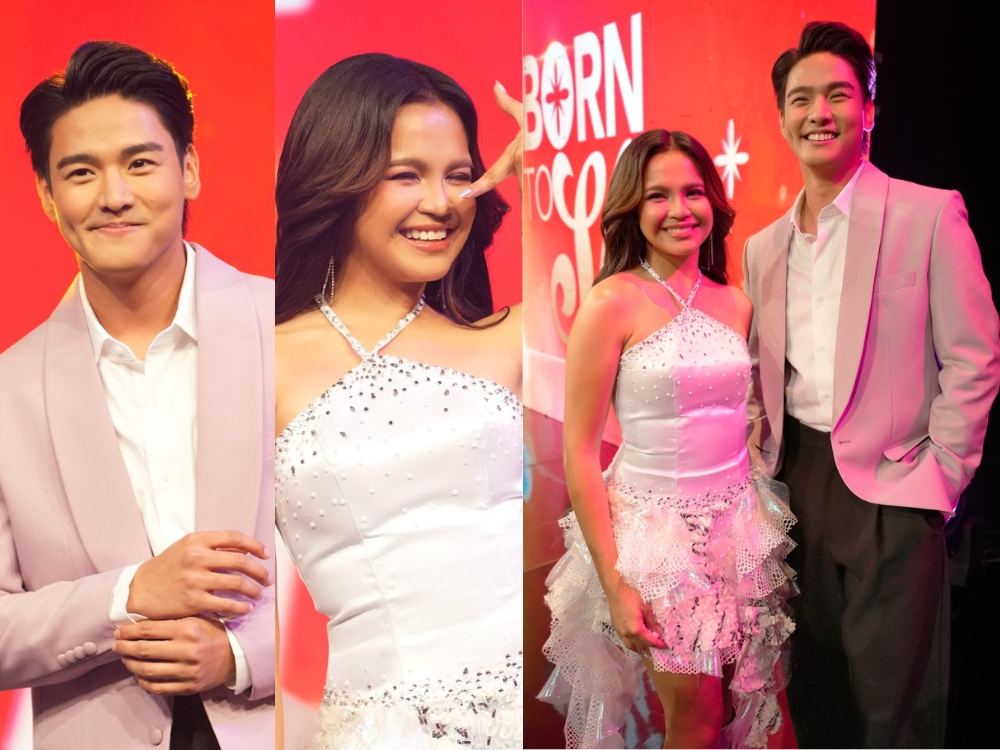 Michael Sager and Zephanie pose side by side during the 'Born to Shine' media-con | GMA Network