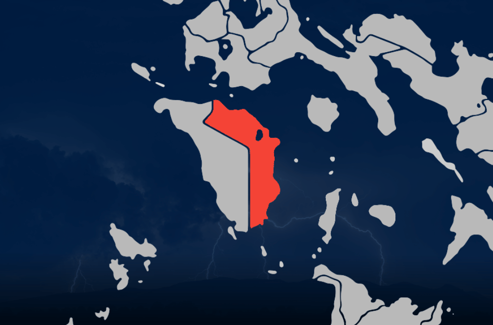 Highlighted map of Oriental Mindoro