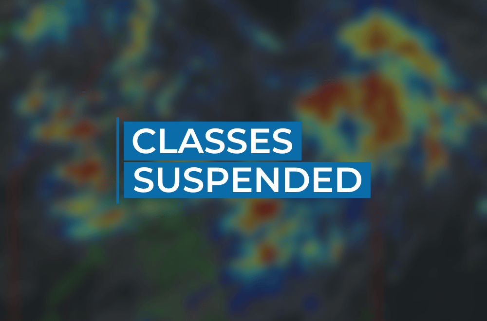 Classes, gov't work suspended due to intermittent weather | Photo courtesy: DOST-PAGASA